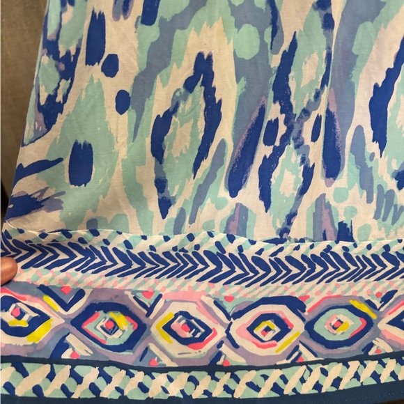 Lilly Pulitzer Quincy Strapless Dress in Blue and White, excellent condition - Picture 7 of 10